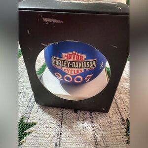 Collectible Harley-Davidson Holiday Hanging Glass Ball Ornament 2007